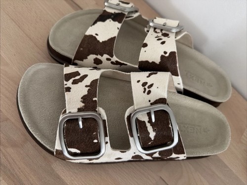 Next sandalen mit kuhfell - sandalen,